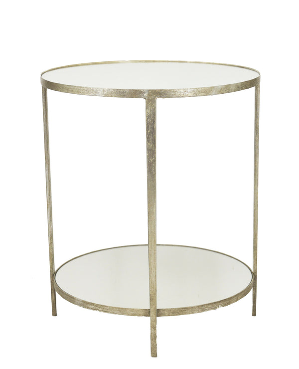 Zeugma FX0827-C Silver Round Side Table