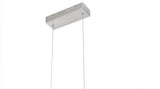 Colmar Dimmable Integrated LED Rubber Wood Ceiling Island Light with Adjustable Steel Braided Cable.18W, 1400 Lumen, 3000K