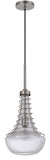 Cal Lighting 60W Baraboo Metal/Glass Mini Pendant FX-3130-1 Clear FX-3130-1