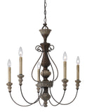 5 Ltg Williams Metal Chandelier