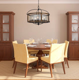 Cal Lighting 60W x 5 Round Chandelier FX-3536/5 Wood FX-3536/5