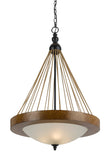 Cal Lighting 3 Light Monticello Pendant Fixture FX-3563/1P metal FX-3563/1P