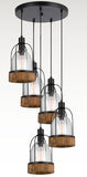 60W x 5 Beacon Pendant Fixture(Edison Bulbs Not Included)