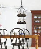 Cal Lighting 60W x 8 Chardon Metal/Wood Fixture(Edison Bulbs Not Included) FX-3614-8 Iron Wood FX-3614-8