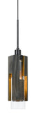 Cal Lighting 60W Reggio Wood Pendant Glass Fixture (Edison Bulb Not Included) FX-3641-1 Wood/Black FX-3641-1