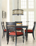 Cal Lighting 60W x 2 Carmel 2 Light Metal 2 In 1 Semi-Flush / Pendant Chandelier FX-3661-2 Black FX-3661-2