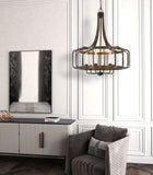 Kellia 60W x 6 Metal Chandelier (Edison Bulbs Not Included)