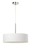 LED 18W Dimmable Pendant with Diffuser And Hardback Fabric Shade