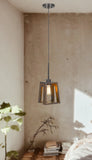 Cal Lighting 60W Biel Wood Pendant (Edison Bulb Not Included) FX-3739-1 Wood/Iron FX-3739-1