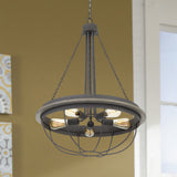 Cal Lighting 60W x 5 Nixa Metal Chandelier (Edison Bulbs Not Included) FX-3748-5  FX-3748-5