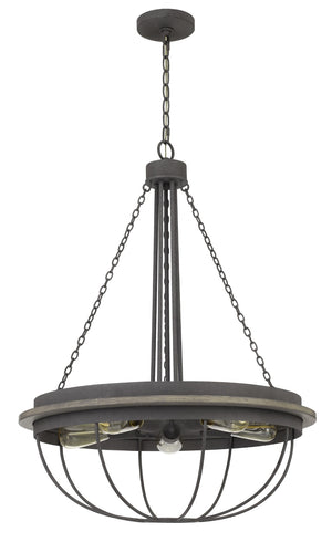 Cal Lighting 60W x 5 Nixa Metal Chandelier (Edison Bulbs Not Included) FX-3748-5  FX-3748-5