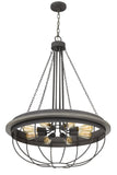 Cal Lighting 60W x 8 Nixa Metal Chandelier (Edison Bulbs Not Included) FX-3748-8  FX-3748-8