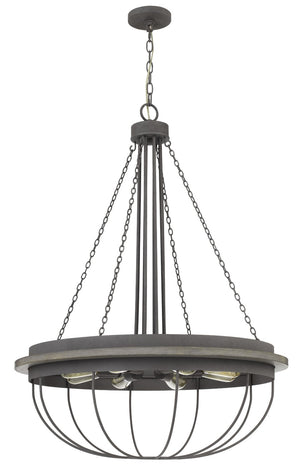 Cal Lighting 60W x 8 Nixa Metal Chandelier (Edison Bulbs Not Included) FX-3748-8  FX-3748-8