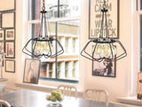 Cal Lighting 60W x 4 Ladue Metal Chandelier (Edison Bulbs Shown Are Included) FX-3750-4  FX-3750-4