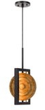 Cal Lighting Fano Integrated Dimmable LED Wood/Metal Mini Pendant Fixture. 16W, 1280 Lumen. 3000K FX-3753-16  FX-3753-16