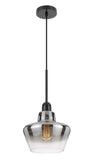 Cal Lighting 40W Brockton Glass Pendant Light FX-3771-1 Black FX-3771-1