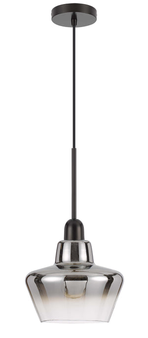 Cal Lighting 40W Brockton Glass Pendant Light FX-3771-1 Black FX-3771-1