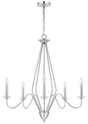 Cal Lighting Norwich Metal Chandelier FX-3774-5 Chrome FX-3774-5