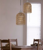 Cal Lighting 60W Depok Roped Pendant Fixture FX-3784-1 Bamboo FX-3784-1