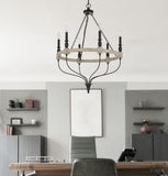 Cal Lighting 60W x 6 Grove Metal Chandelier FX-3793-6  FX-3793-6