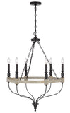 Cal Lighting 60W x 6 Grove Metal Chandelier FX-3793-6  FX-3793-6