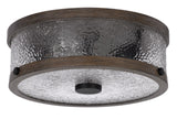 Cal Lighting 60W x 3 Mateo Metal/Glass Semi Flush Mount Fixture FX-3795-2 Clear FX-3795-2