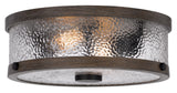 Cal Lighting 60W x 3 Mateo Metal/Glass Semi Flush Mount Fixture FX-3795-2 Clear FX-3795-2