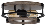 Cal Lighting 60W x 2 Clarita Metal Semi Flush Mount Fixture FX-3796-2  FX-3796-2