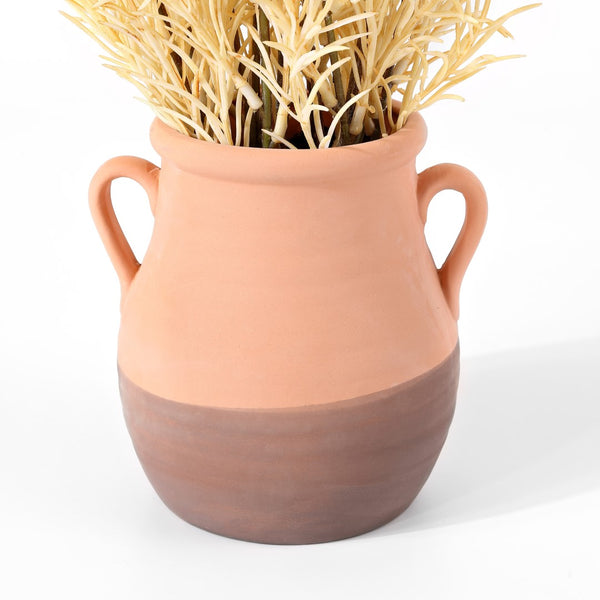 Safavieh Faux 20 Inch Potted Wheat Plant Ivory Ceramic / Plastic / Metal FXP1020A