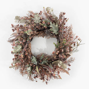 Safavieh Faux 26 Inch Berry & Acorn Wreath FXP1043A