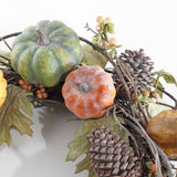 Safavieh Faux 24 Inch Oak Leak Wreath W/ Pumpkins FXP1046A