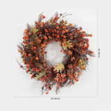 Safavieh Faux 26 Inch Berry, Acorn, Pine Cone & Oak Leaf Wreath FXP1054A