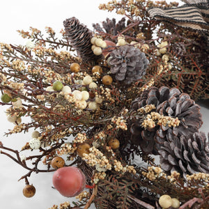 Safavieh Faux 31 Inch Berry & Pine Cone Wreath W/ Bow FXP1055A