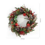 Safavieh Faux 30 Inch Myrtle Led Wreath W/ Red Bells FXP1092A