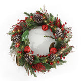 Safavieh Faux 30 Inch Myrtle Led Wreath W/ Red Bells FXP1092A