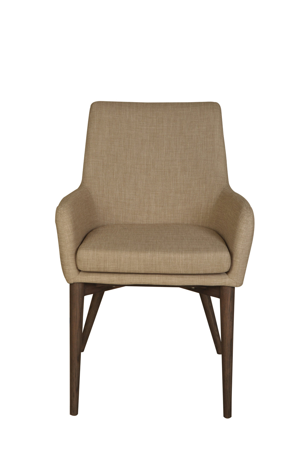 LH Imports Fritz Arm Dining Chair – Beige FZ-02B