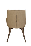 LH Imports Fritz Arm Dining Chair – Beige FZ-02B