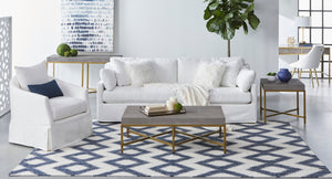 Essentials for Living Stitch & Hand - Upholstery Faye Slipcover Swivel Club Chair 6650.CRCRP