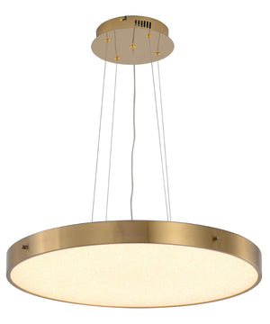 Bethel Brass LED Chandelier in Metal & Acrylic