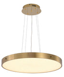 Bethel Brass LED Chandelier in Metal & Acrylic