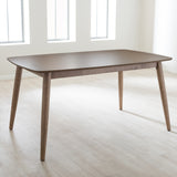 Baxton Studio Edna Mid-Century Modern French "Oak" Light Brown Finishing Wood Dining Table