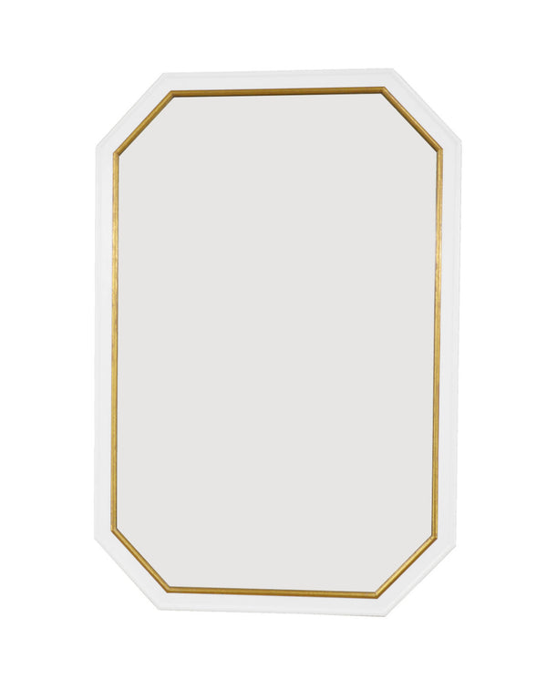 Zeugma FM170 PEARL WHITE & GOLD Wall Mirror
