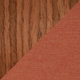 Folia Mid-Century Modern Counter Stool in Walnut Wood and Orange Fabric by LumiSource - Set of 2