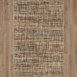 Fowler Fowler Machine Woven Polyester Striped/Abstract Casual Area Rug