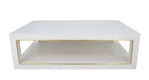 Zeugma FR857 WHITE & GOLD COFFEE TABLE