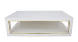 FR857 WHITE & GOLD COFFEE TABLE