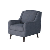 Fusion 240-C Transitional Accent Chair 240-C Sugarshack Navy Accent Chair