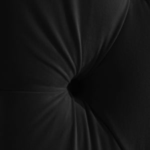 Fritz Velvet / Engineered Wood / Metal / Foam Contemporary Black Velvet Twin Bed - 45.5" W x 83" D x 71" H