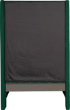 Fritz Velvet / Engineered Wood / Metal / Foam Contemporary Green Velvet Twin Bed - 45.5" W x 83" D x 71" H