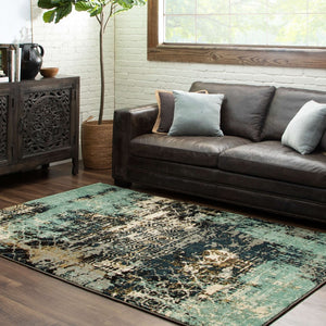 Karastan Rugs Frotage Jadeite 5' 3" x 7' 10" Area Rug